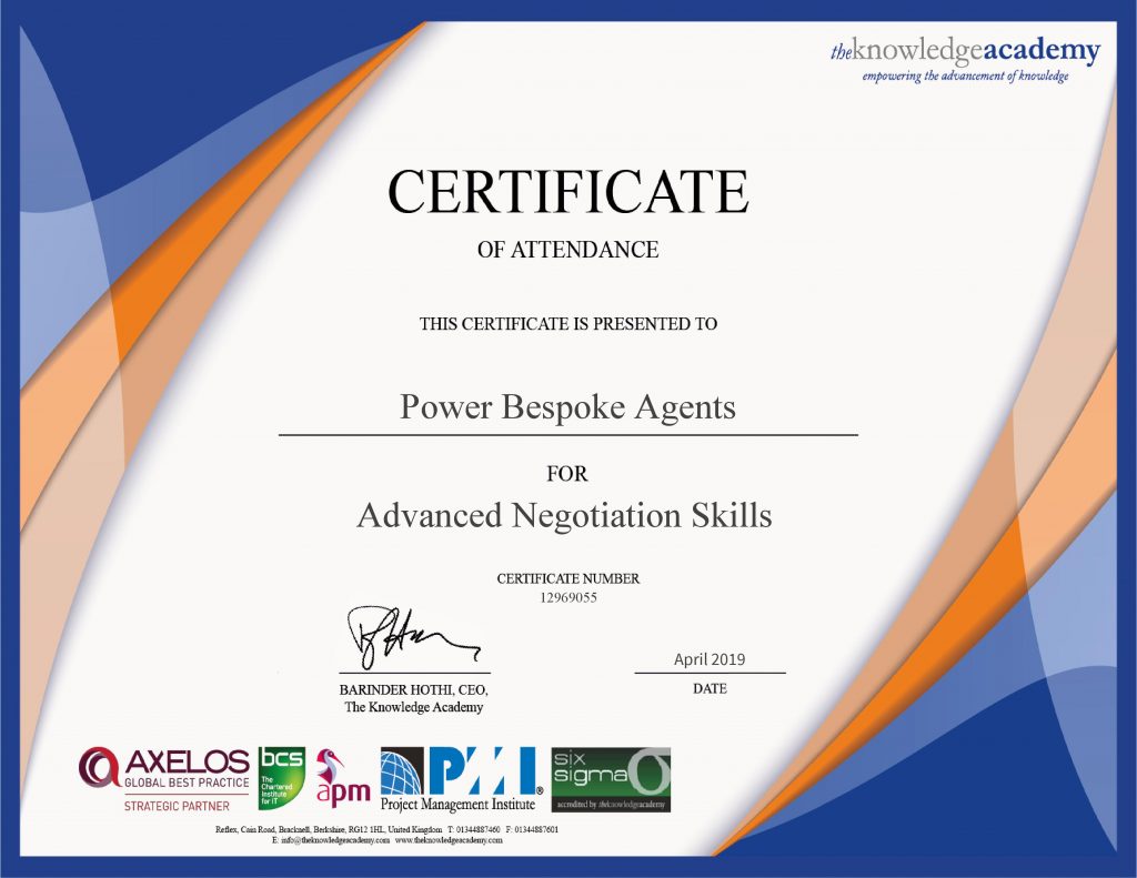 power bespoke negotiators